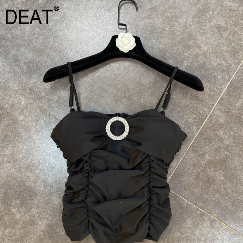 summer Arrivals Solid Color Collect Waist Diamond Ring Decoration Sexy Suspender Vest MZ433 210525, Black
summer Arrivals Solid Color Collect Waist Diamond Ring Decoration Sexy Suspender Vest MZ433 210525, Black