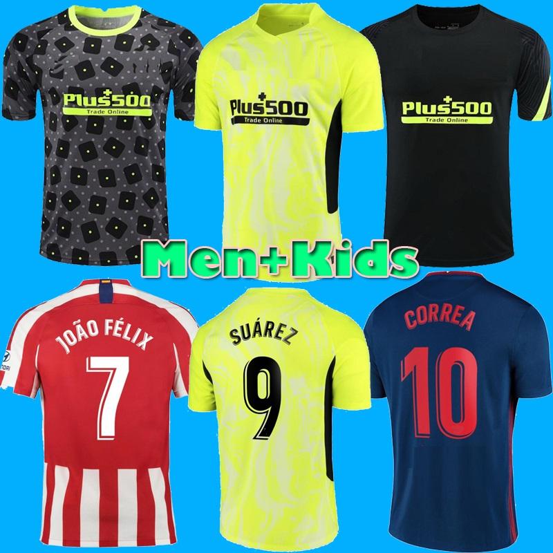 Men kids kit JOAO FELIX Atletico Madrid Soccer Jerseys 2020 2021 SAUL Camisetas SUAREZ LLORENTE CORREA Football Shirt camisetas de futbol, Black;yellow
Men kids kit JOAO FELIX Atletico Madrid Soccer Jerseys 2020 2021 SAUL Camisetas SUAREZ LLORENTE CORREA Football Shirt camisetas de futbol, Black;yellow