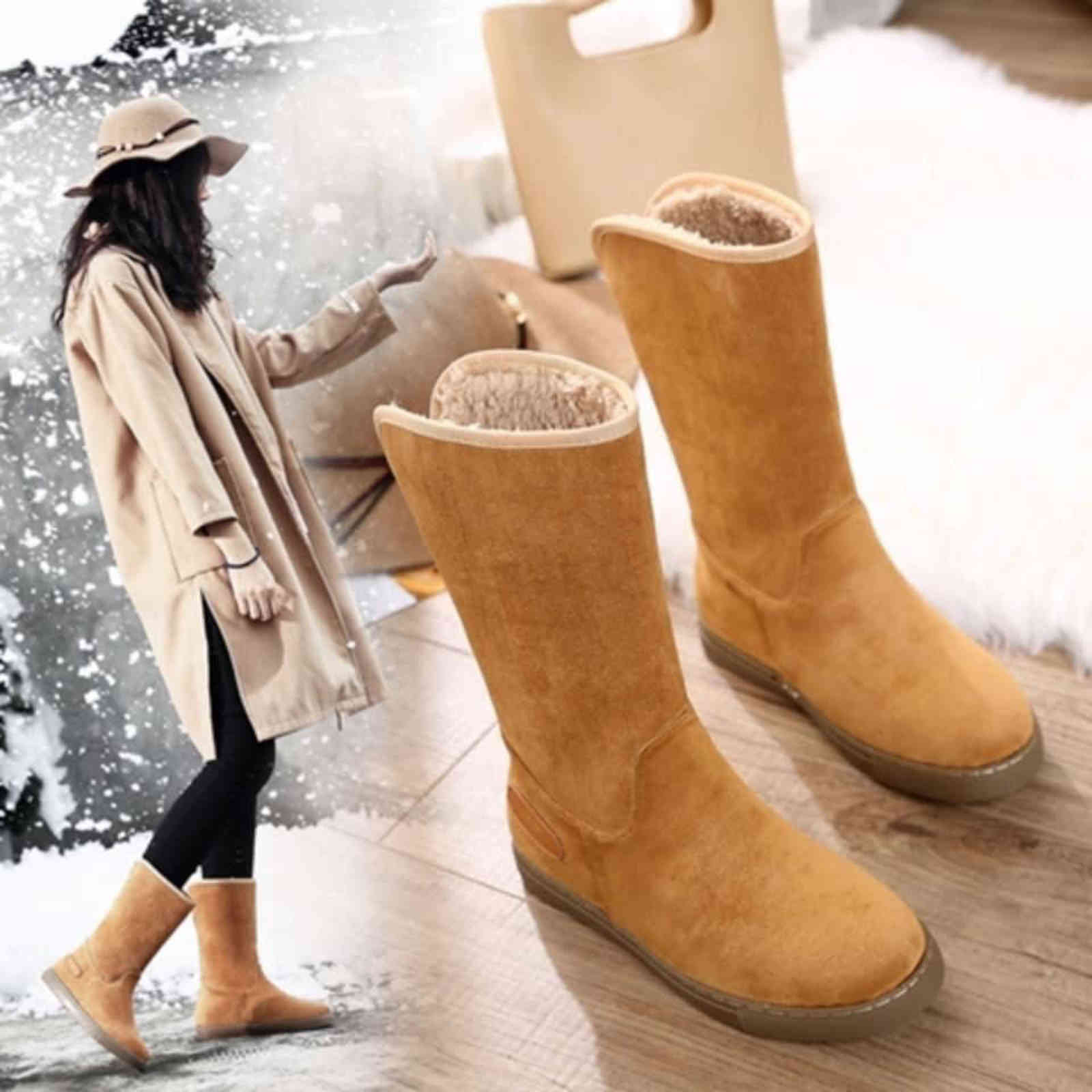 Boots Snow Women's Non-slip Flat-bottom Flock Winter Plus Velvet Thickening Warmth Shoes Inner-increasing Cotton Women 1119, Black
Boots Snow Women's Non-slip Flat-bottom Flock Winter Plus Velvet Thickening Warmth Shoes Inner-increasing Cotton Women 1119, Black