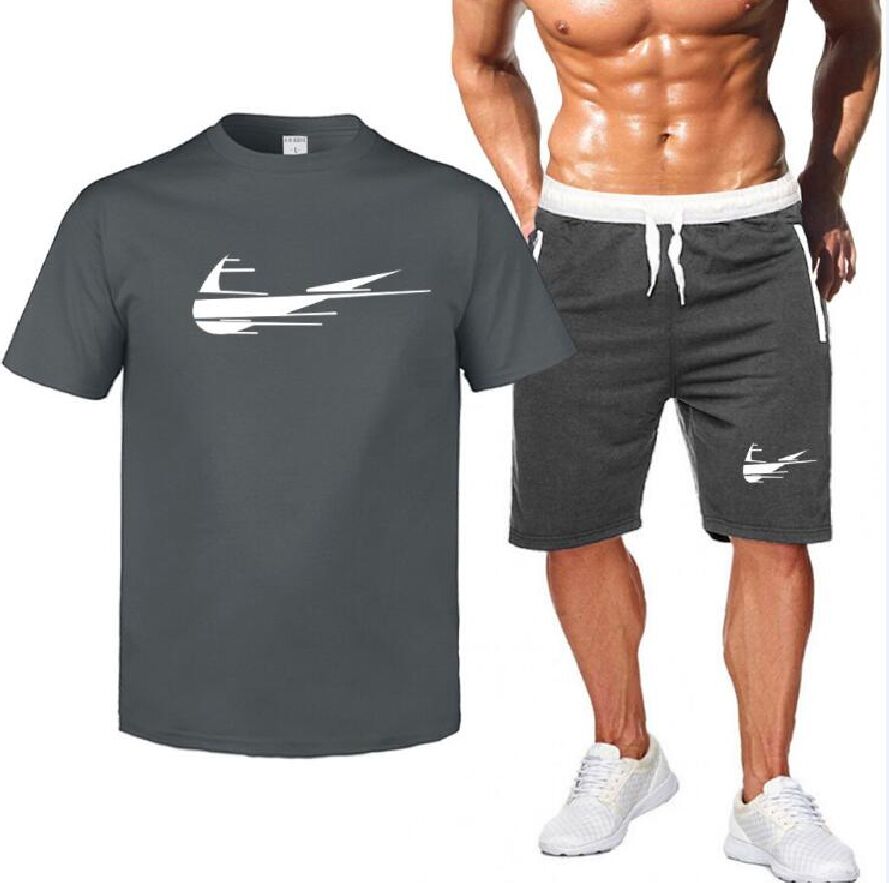 Men T-shirt Short 2 Pieces Sets Casual Men's Tracksuit Sportswear Man Sport Track Jogging Suit Training Apparel Sweatshirt Male S-XXL, Gray
Men T-shirt Short 2 Pieces Sets Casual Men's Tracksuit Sportswear Man Sport Track Jogging Suit Training Apparel Sweatshirt Male S-XXL, Gray