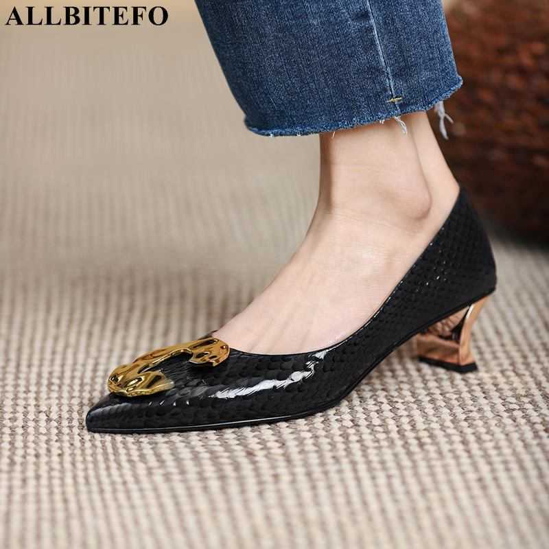 ALLBITEFO Golden metal fashion genuine leather women high heels sexy women pumps high heel shoes ladies party wedding shoes 210611, As picture
ALLBITEFO Golden metal fashion genuine leather women high heels sexy women pumps high heel shoes ladies party wedding shoes 210611, As picture