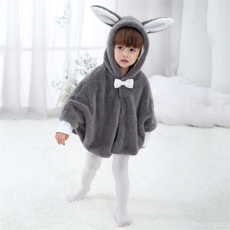 Jackets Long Ear Coats Winter Fleece Coat Cartoon Ears Thicken Warm Hooded Cloak Windproof Outerwear Roupa Infantil Menina, Blue;gray
Jackets Long Ear Coats Winter Fleece Coat Cartoon Ears Thicken Warm Hooded Cloak Windproof Outerwear Roupa Infantil Menina, Blue;gray