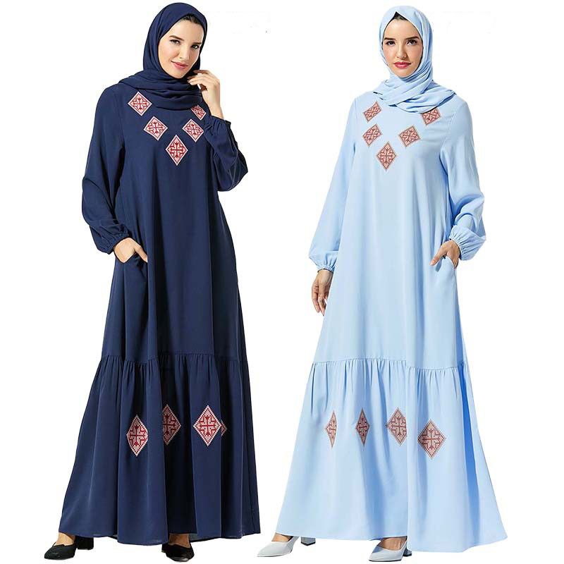 Dubai Arab Muslim Dress Women Embroidery Cotton Maxi Kimono Abaya Dresses Big Swing Long Seee Islamic Clothing 2021 Spring New
Dubai Arab Muslim Dress Women Embroidery Cotton Maxi Kimono Abaya Dresses Big Swing Long Seee Islamic Clothing 2021 Spring New