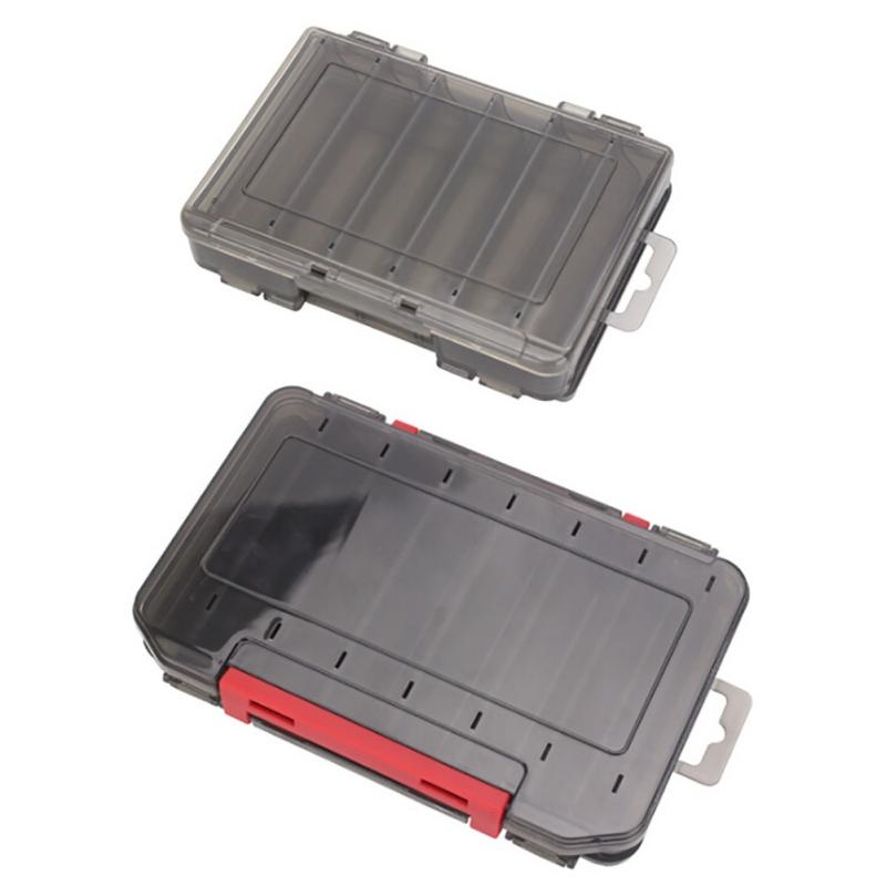 Portable Fishing Tackle Boxes Professional Double Sided Gear Lure Large Capacity Storage Case Sub-bait Box Plastic Accessories