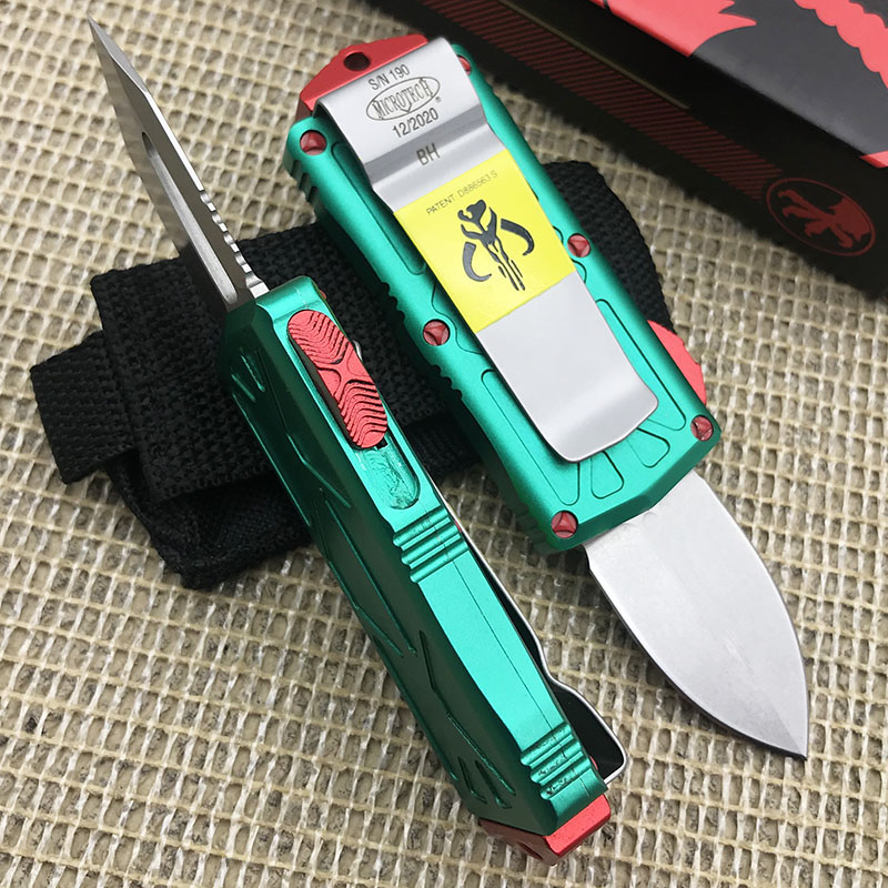 MICROTECH Automatic Tactical Knife D2 Blade Aluminum Handle Utility Hiking Auto Knives Outdoor Self Defense Hunting Survival Tools EDC Doubl
MICROTECH Automatic Tactical Knife D2 Blade Aluminum Handle Utility Hiking Auto Knives Outdoor Self Defense Hunting Survival Tools EDC Doubl