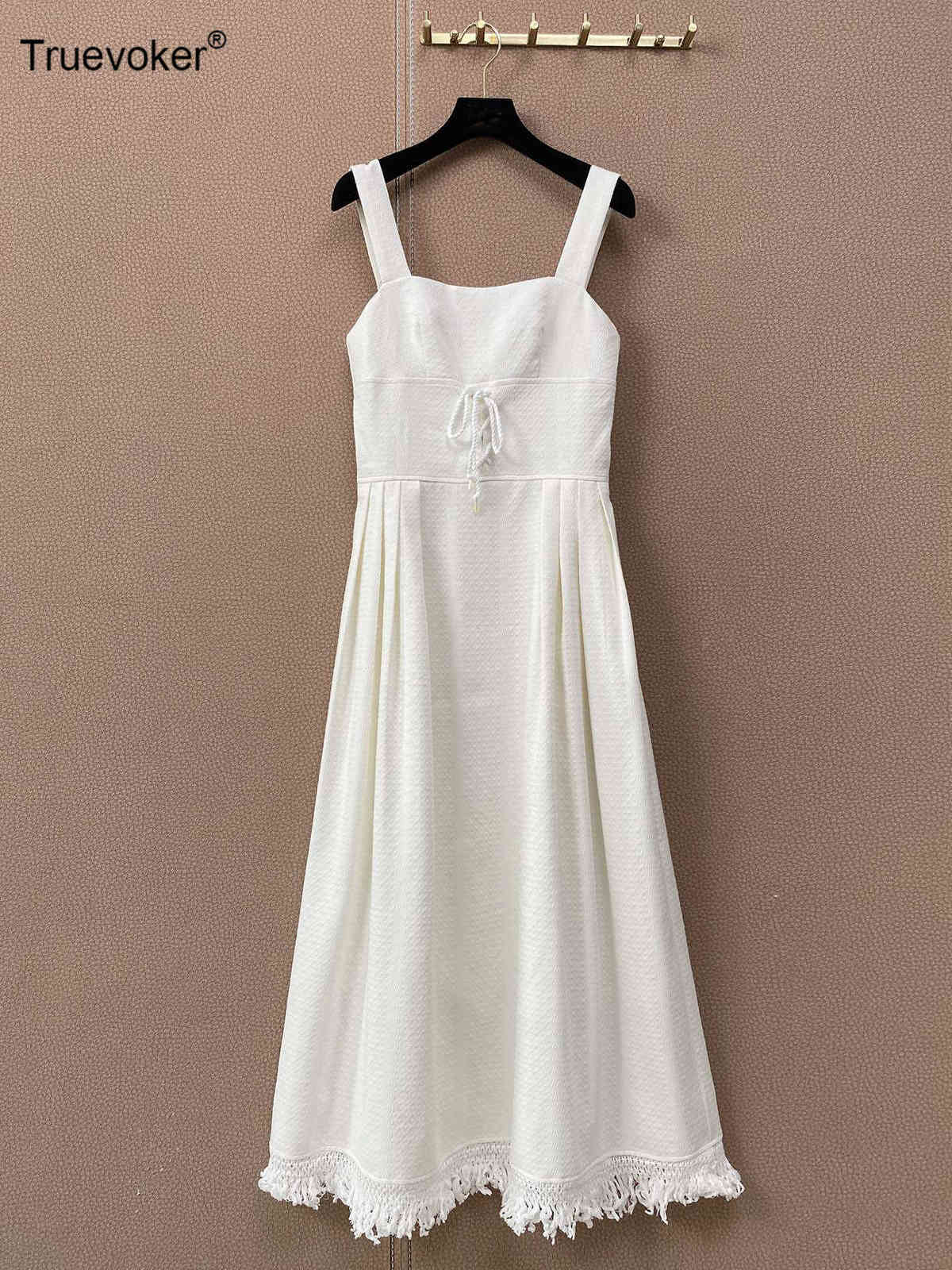 Truevoker Summer Runway Fashion Lace Up Slip Vestido's Brief White Tassel Midi Spaghetti Strap Resort Dresses 210602, Ivory
Truevoker Summer Runway Fashion Lace Up Slip Vestido's Brief White Tassel Midi Spaghetti Strap Resort Dresses 210602, Ivory