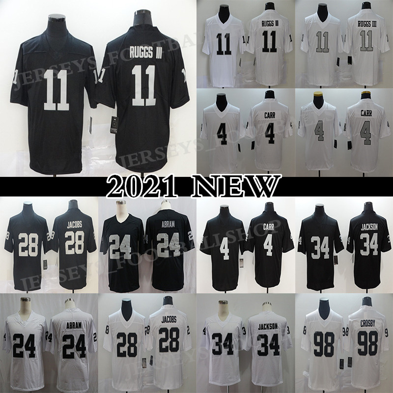 11 Henry Ruggs III 4 Derek Carr Football Jersey Bo Jackson 28 Josh Jacobs LasVegasRaiders Johnathan Abram Men's Stitched Limited jerseys, Black
11 Henry Ruggs III 4 Derek Carr Football Jersey Bo Jackson 28 Josh Jacobs LasVegasRaiders Johnathan Abram Men's Stitched Limited jerseys, Black