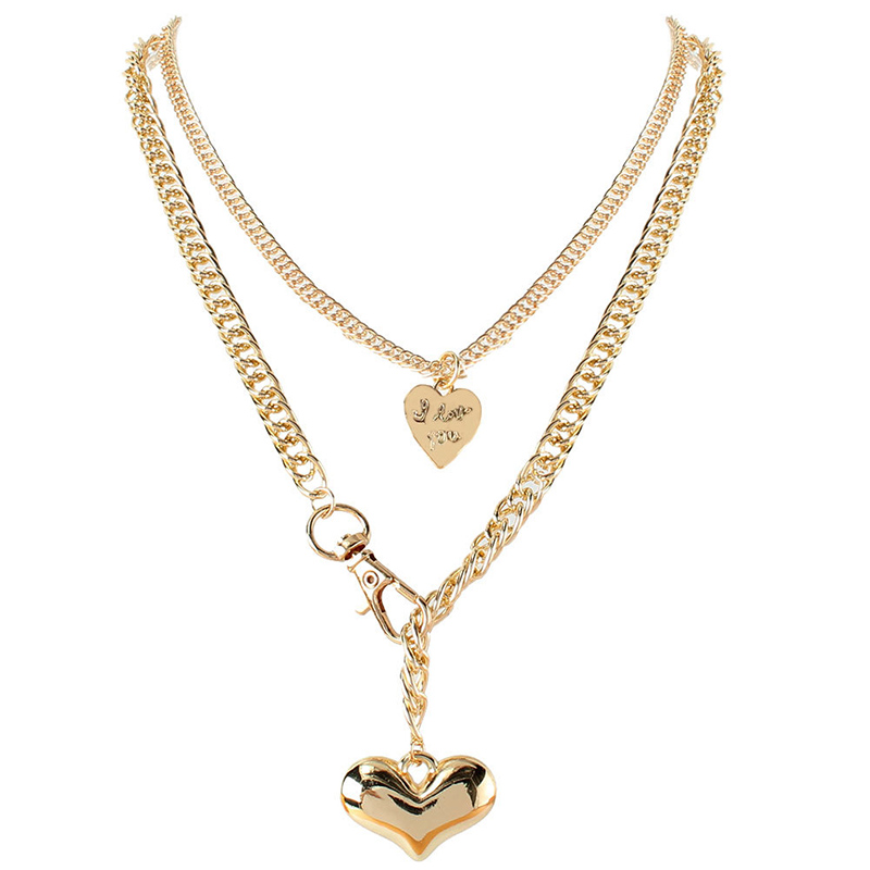 Love Pendant Necklaces French Retro Baroque Fashion Stitching Titanium Peach Heart Steel Temperament Light Luxury Niche Clavicle Chain Design Neck Jewelry Gift
Love Pendant Necklaces French Retro Baroque Fashion Stitching Titanium Peach Heart Steel Temperament Light Luxury Niche Clavicle Chain Design Neck Jewelry Gift