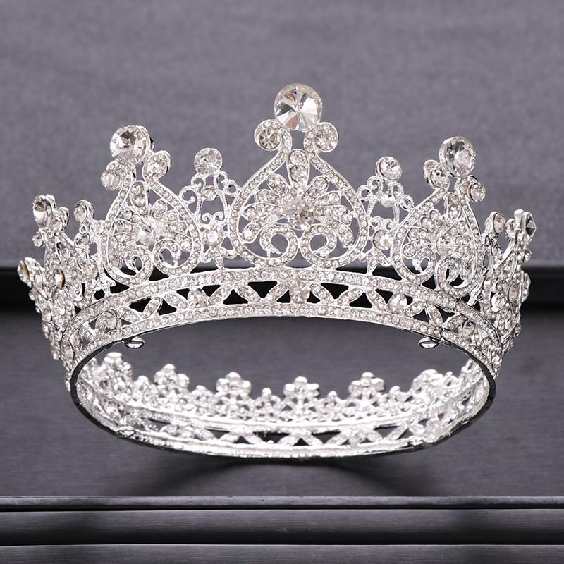 Hair Clips & Barrettes Vintage Silver Color Crystal Round Big Crown Bridal Tiara Headpiece Wedding Queen Jewelry Accessories, Golden;silver
Hair Clips & Barrettes Vintage Silver Color Crystal Round Big Crown Bridal Tiara Headpiece Wedding Queen Jewelry Accessories, Golden;silver