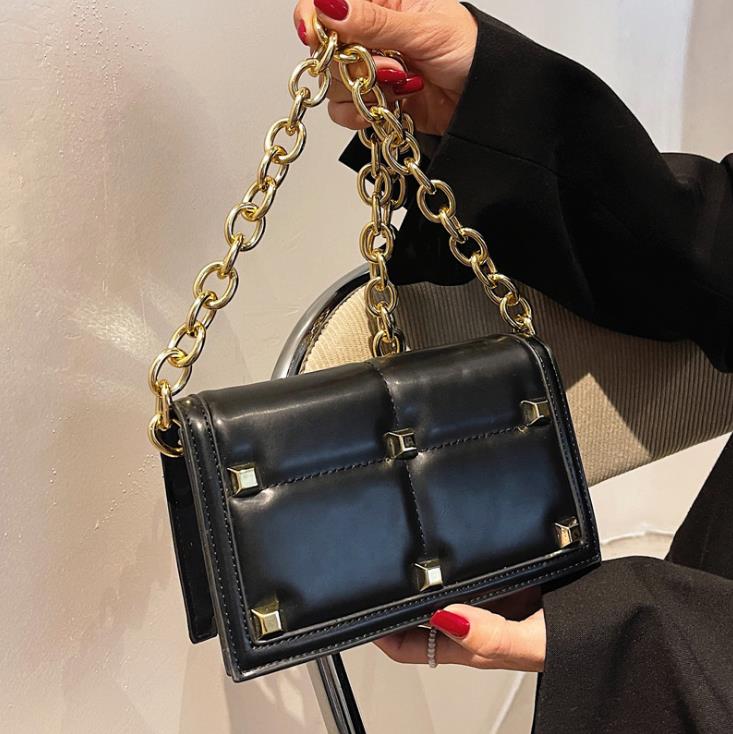 Cross Body Chain Armpit Small Square Bag Female Autumn/Winter Trend Niche Design All- Messenger Bags, Black
Cross Body Chain Armpit Small Square Bag Female Autumn/Winter Trend Niche Design All- Messenger Bags, Black
