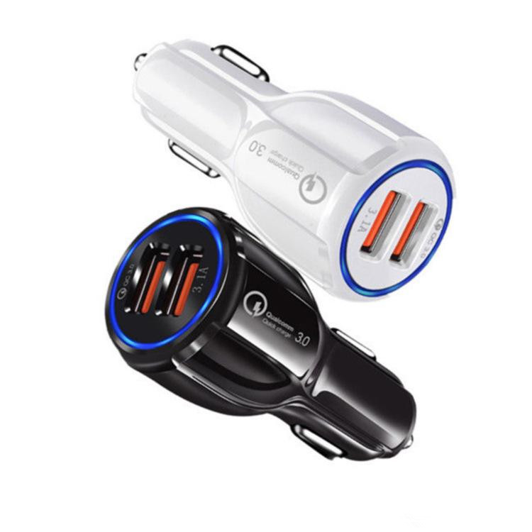 QC 3.0 Dual Usb Port Car chargers High Speed Quick Charging 3.1A Adapter for iphone samsung s8 s10 android phone
QC 3.0 Dual Usb Port Car chargers High Speed Quick Charging 3.1A Adapter for iphone samsung s8 s10 android phone