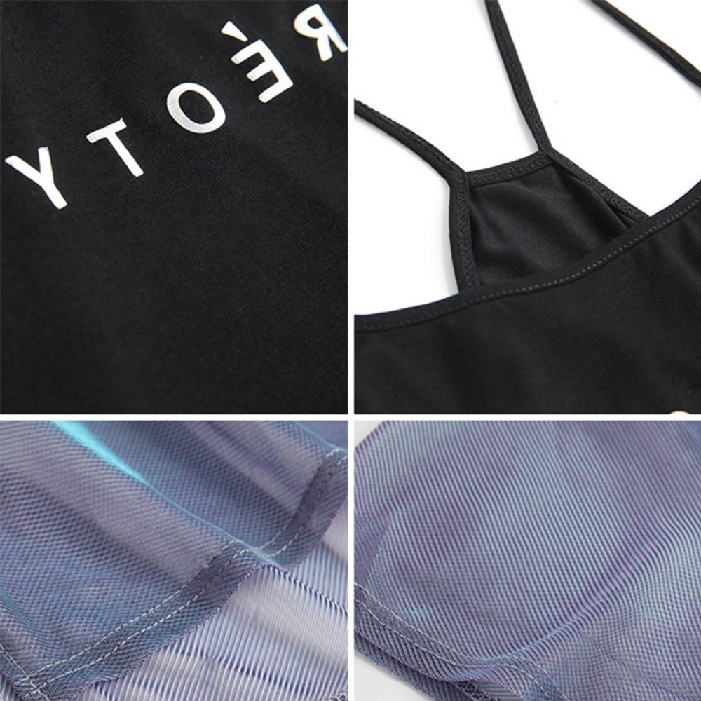 Hollow Out T Shirt Women Sexy Transparent Summer Tops Ladies Short Sleeve Loose Two set T-s Tee 210428