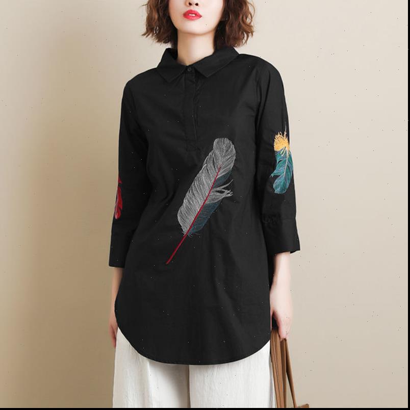 100% cotton plus size feather women shirt embroidery white long 3 4 sleeve art loose ladies office work button
100% cotton plus size feather women shirt embroidery white long 3 4 sleeve art loose ladies office work button