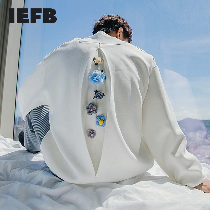 IEFB Men' Wear Design Black Patchwrok Open Follwer Loose White O-neck Sport T-shirts For Male Oversize Casual Pullover Top 210524, Blue
IEFB Men' Wear Design Black Patchwrok Open Follwer Loose White O-neck Sport T-shirts For Male Oversize Casual Pullover Top 210524, Blue