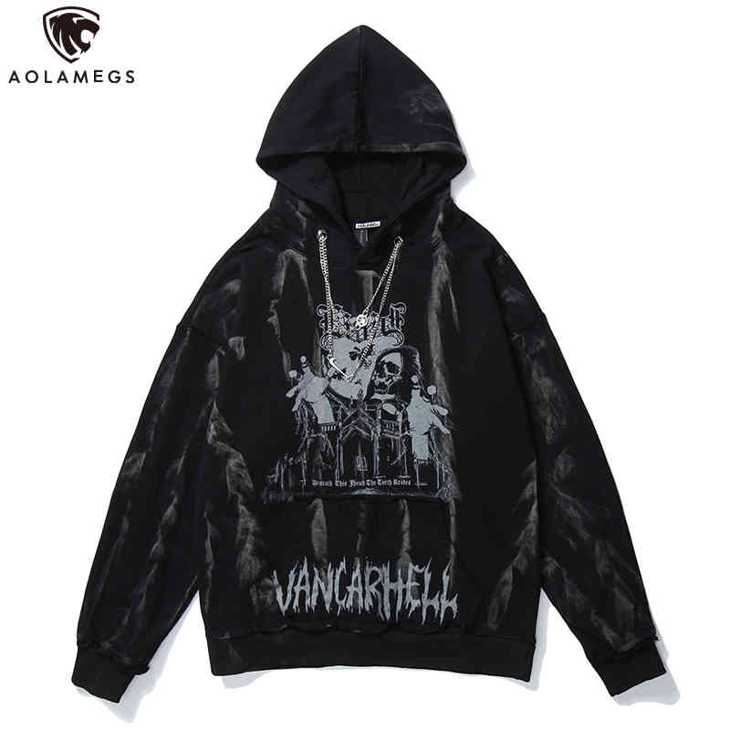 aolamegs men hip hop hoodie sweatshirt gothic horror skull print punk chain high street hipster baggy hooded pullover streetwear, Black
aolamegs men hip hop hoodie sweatshirt gothic horror skull print punk chain high street hipster baggy hooded pullover streetwear, Black