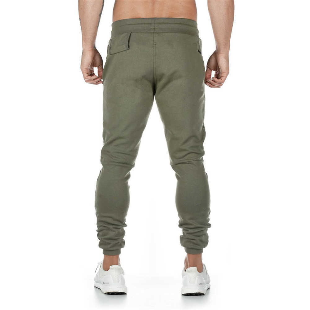 Joggers Sweatpants Men Casual Pants Solid Color Gyms Fitness Workout Sportswear Trousers Autumn Winter Male Crossfit Track Pants 210930