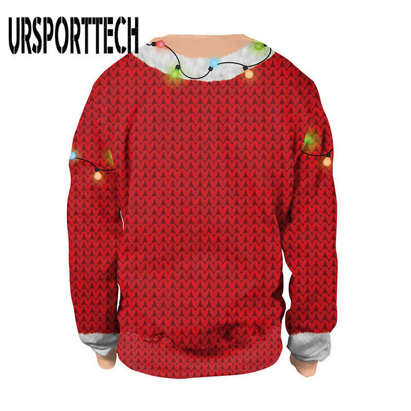 Ugly Christmas Sweaters Men Women Holiday Christmas Tree Snowflakes Couple's Sweater Pullover 3D Funny Xmas Sweatshirt Jumpers 210528