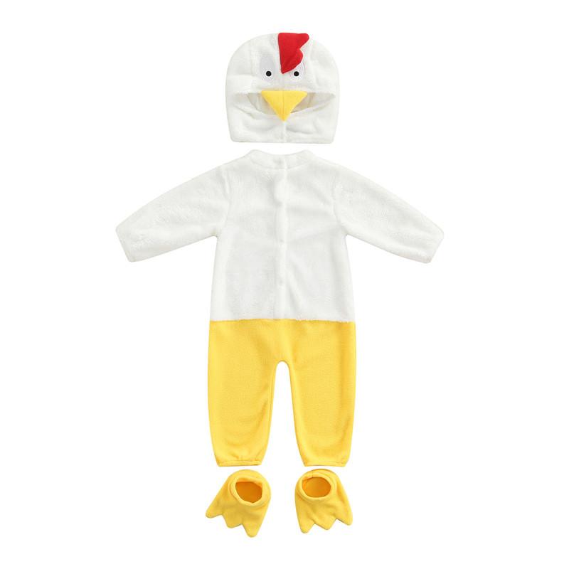 Clothing Sets 0-18m Infant Baby Chicken Costume Long Sleeve Button Down Jumpsuit With Hat Shoes Set Boys Girls Thanksgiving Day Outfits, White
Clothing Sets 0-18m Infant Baby Chicken Costume Long Sleeve Button Down Jumpsuit With Hat Shoes Set Boys Girls Thanksgiving Day Outfits, White