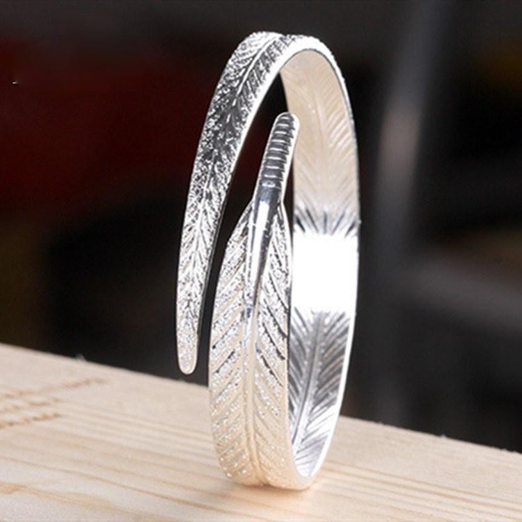 Bangle Silver Plated Style Fashion Women Feather Cuff Bangles & Bracelet For Party Adjustable Jewelry Gifts
Bangle Silver Plated Style Fashion Women Feather Cuff Bangles & Bracelet For Party Adjustable Jewelry Gifts