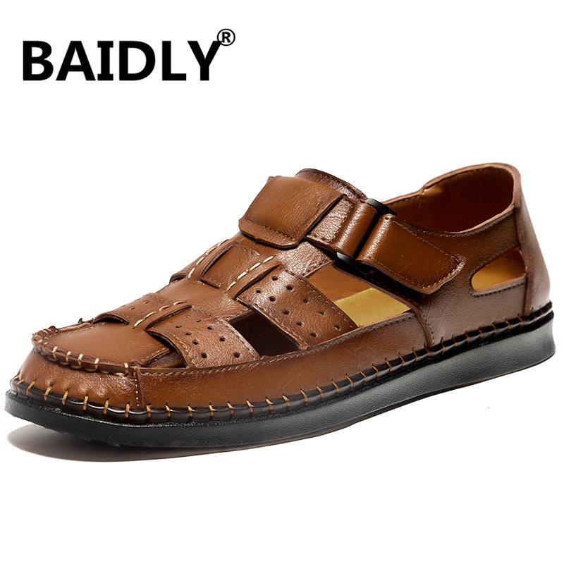 Sandals Mens Gladiator Summer Style Beach Shoes Men's Outdoor Male Genuine Leather Casual Sandles, Black
Sandals Mens Gladiator Summer Style Beach Shoes Men's Outdoor Male Genuine Leather Casual Sandles, Black