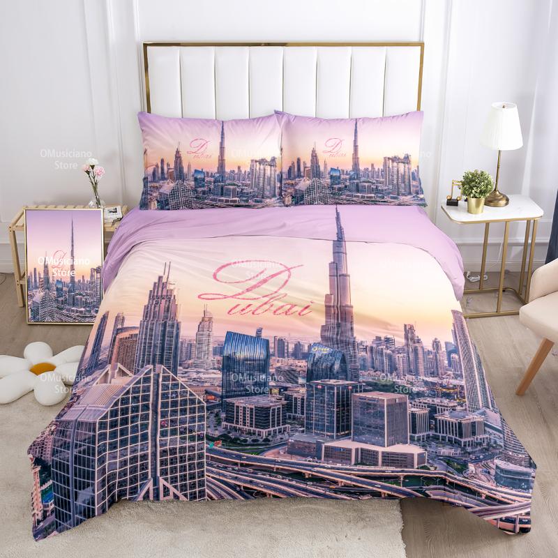 Bedding Sets Dubai City Digital Duvet Cover Set Single Double Queen King Cal Size Romantic Luxury 3pcs
Bedding Sets Dubai City Digital Duvet Cover Set Single Double Queen King Cal Size Romantic Luxury 3pcs