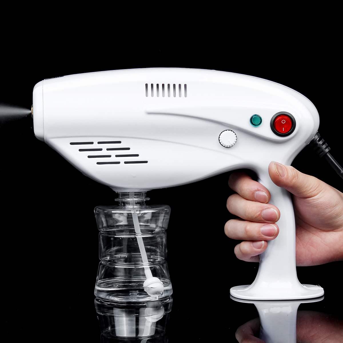 260ml Portable Disinfection Blue Light Steam Spray Machine Aerosol Water Mist Trigger Sprayer Spa Facial Steamer