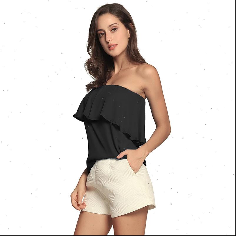 off the shoulder summer korean women shirts style ruffles sleeveless chiffon tube plus size ladies clothes, White
off the shoulder summer korean women shirts style ruffles sleeveless chiffon tube plus size ladies clothes, White