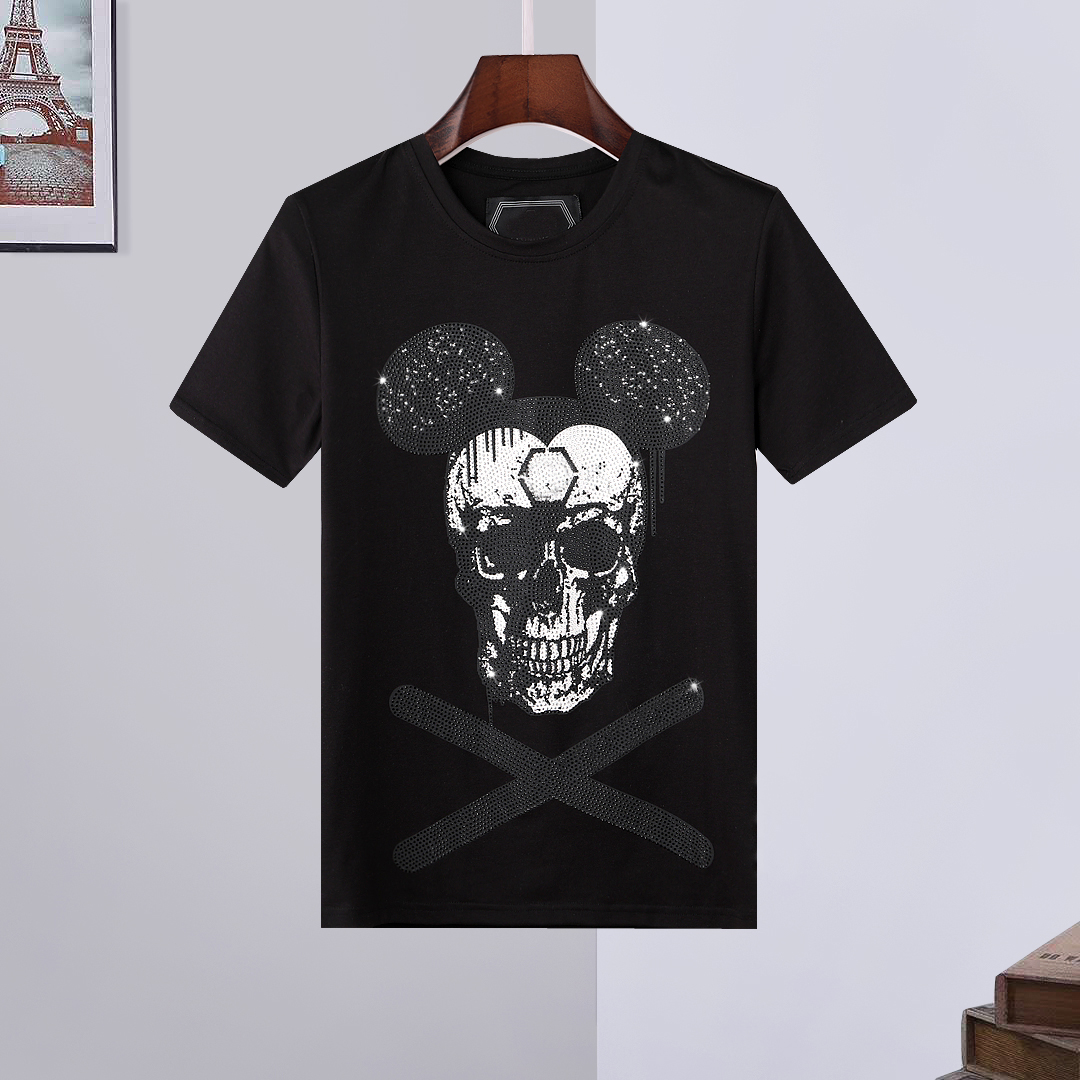 21FW Men Women Designer T Shirts Luxury white off phillip plain men Shirt Hoodies coats Spring Short Sleeve skull Diamond Tops bags 001, Silver
21FW Men Women Designer T Shirts Luxury white off phillip plain men Shirt Hoodies coats Spring Short Sleeve skull Diamond Tops bags 001, Silver