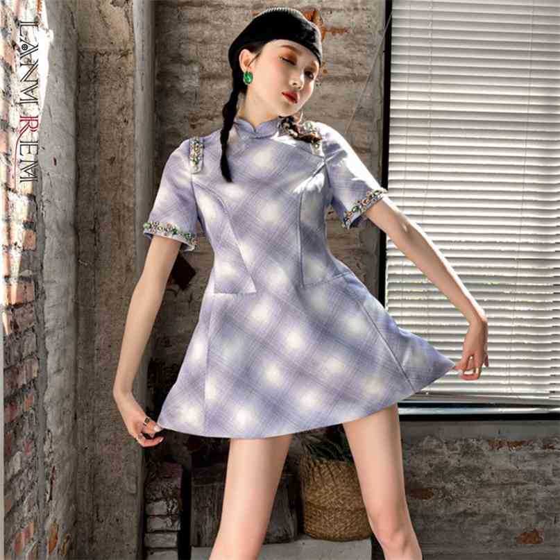 Spring Summer Plaid Short Sleeve Dress Women A-line Cute Vintage Dresses Ladies Elegant Party Clothes 2D1535 210526, Purple
Spring Summer Plaid Short Sleeve Dress Women A-line Cute Vintage Dresses Ladies Elegant Party Clothes 2D1535 210526, Purple