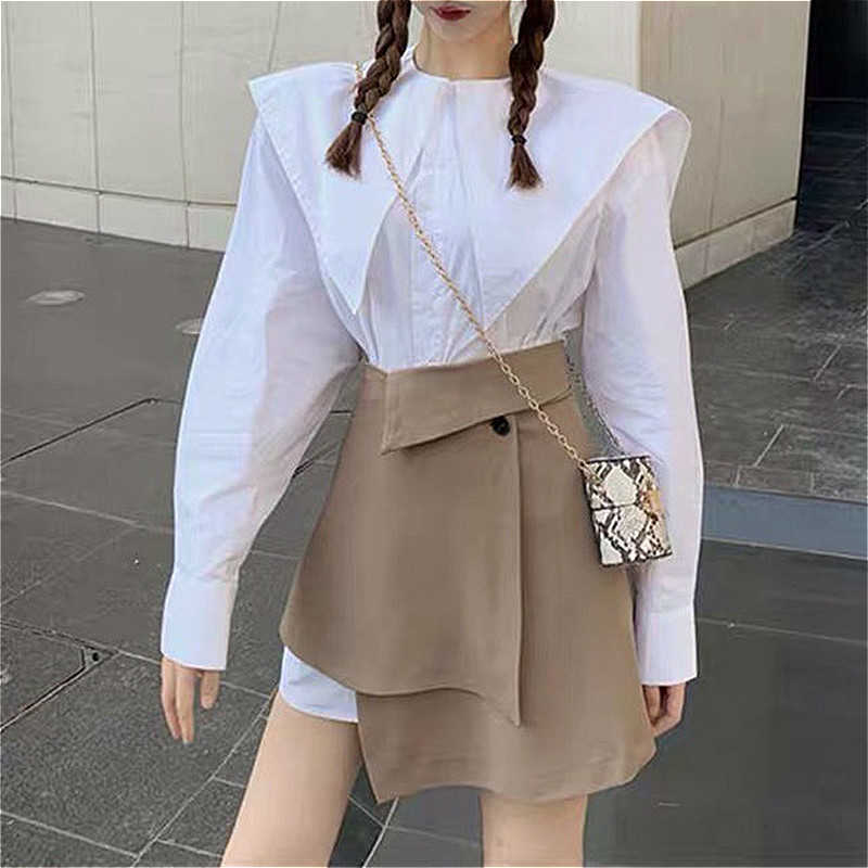 Set Women Batwing Sleeve Blouse+Irregular Skirt Two Piece Korean Fashion Clothes Office Lady Female Women's Autumn 210604, As picture
Set Women Batwing Sleeve Blouse+Irregular Skirt Two Piece Korean Fashion Clothes Office Lady Female Women's Autumn 210604, As picture