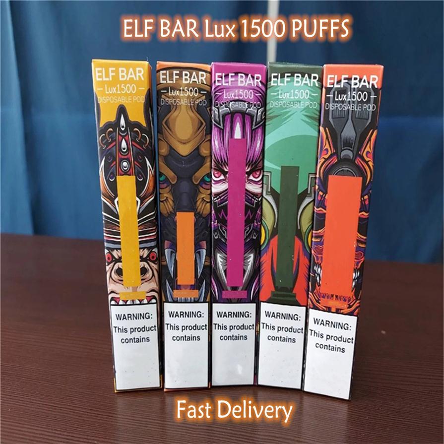 1500 Puffs Elf Bar Lux Electronic Cigarettes 850mAh 4.8 ml Disposable Pre-Filled Vape Pen POD vaping Starter Kit English Russian V2894
1500 Puffs Elf Bar Lux Electronic Cigarettes 850mAh 4.8 ml Disposable Pre-Filled Vape Pen POD vaping Starter Kit English Russian V2894
