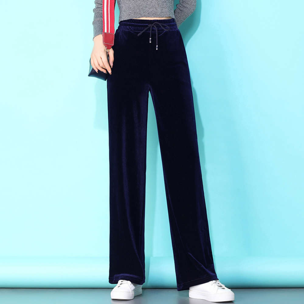 Casual Dresses Gold veet wide leg pants women' spring and autumn high waist drop loose straight tube students mopping down feeling thin, Gray
Casual Dresses Gold veet wide leg pants women' spring and autumn high waist drop loose straight tube students mopping down feeling thin, Gray
