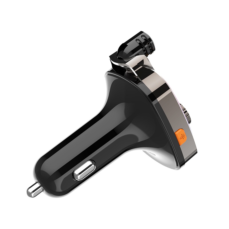 Bluetooth Car Kit Charger Wireless BT 5.0 Auto FM Transmitter Hands Free Calling With 5V/3.6A PD+Double USB Ports