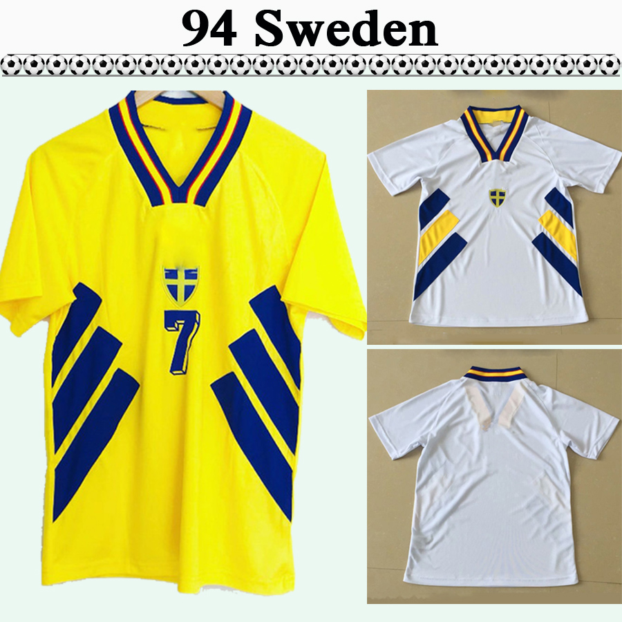 1994 LARSSON INGESSON Mens Soccer Jerseys National Team Retro Sweden DAHLIN BROLIN Football Shirts Home Yellow Away White Adult Uniforms, Fg2927 1994 away
1994 LARSSON INGESSON Mens Soccer Jerseys National Team Retro Sweden DAHLIN BROLIN Football Shirts Home Yellow Away White Adult Uniforms, Fg2927 1994 away