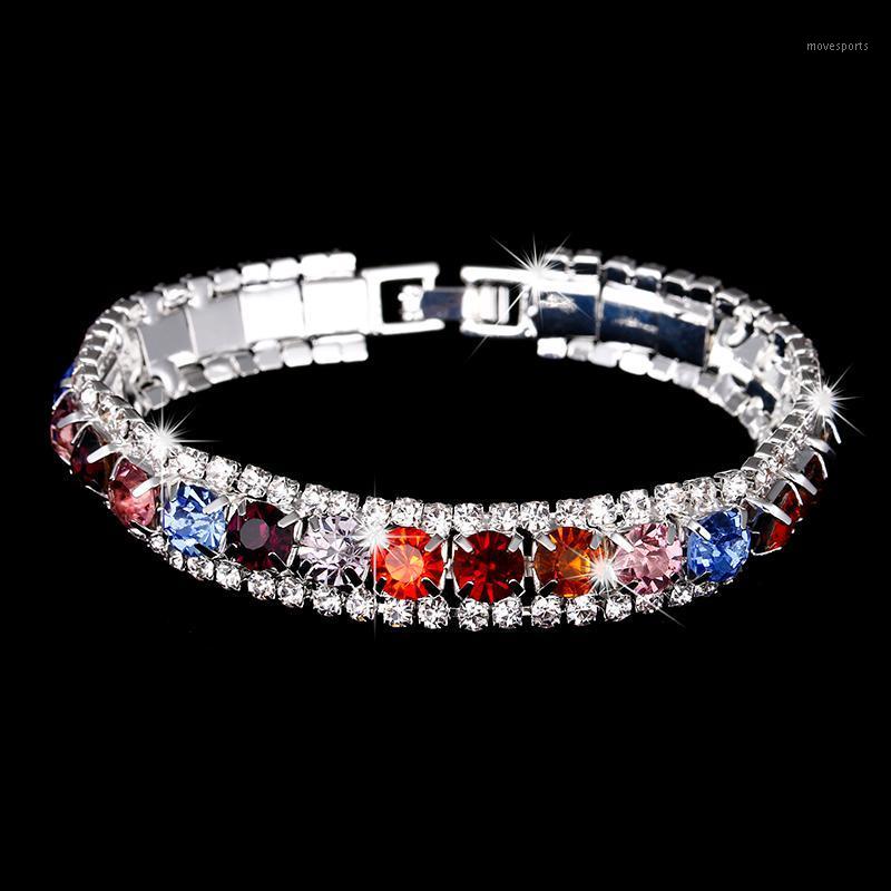 Charm Bracelets !FASHION Women's Jewelry Silver Color Multicolor Zirconia Crystal Bangles Woman Hand Chain1
Charm Bracelets !FASHION Women's Jewelry Silver Color Multicolor Zirconia Crystal Bangles Woman Hand Chain1