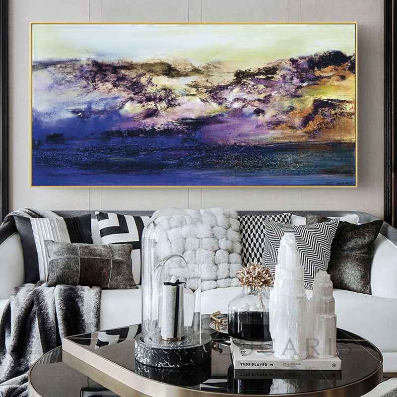 Canvas Painting NO FRAME Abstract Mountain Pictures Wall Art for Living Room Modern Home Docor Landscape Posters And Prints