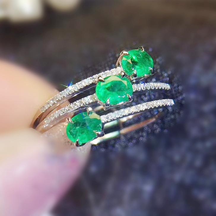 Cluster Rings Natural Real Emerald Ring Per Jewelry 3*4mm 0.25ct*3pcs Gemstone 925 Sterling Silver Fine J210614, Golden;silver
Cluster Rings Natural Real Emerald Ring Per Jewelry 3*4mm 0.25ct*3pcs Gemstone 925 Sterling Silver Fine J210614, Golden;silver