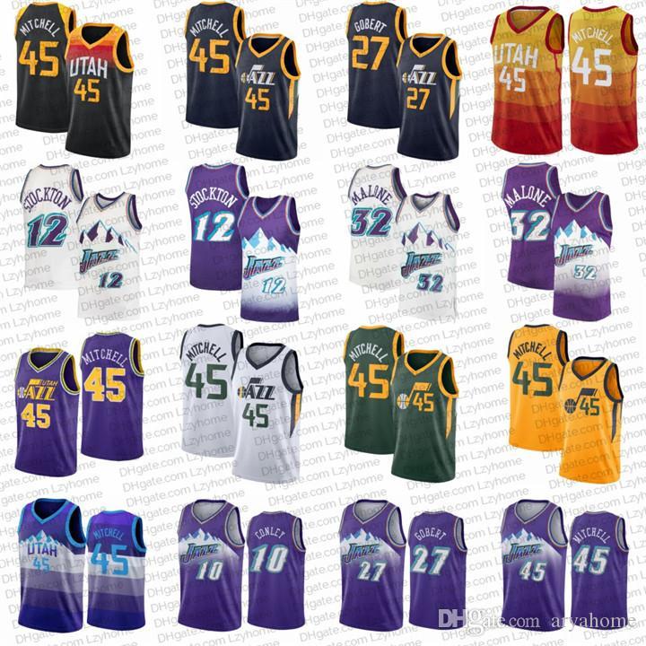 Stitched Vintage Donovan 45 Mitchell Basketball Jerseys Rudy 27 Gobert Mike 10 Conley John 12 Stockton Karl 32 Malone Utah Jazz Nba&, Black;red
Stitched Vintage Donovan 45 Mitchell Basketball Jerseys Rudy 27 Gobert Mike 10 Conley John 12 Stockton Karl 32 Malone Utah Jazz Nba&, Black;red