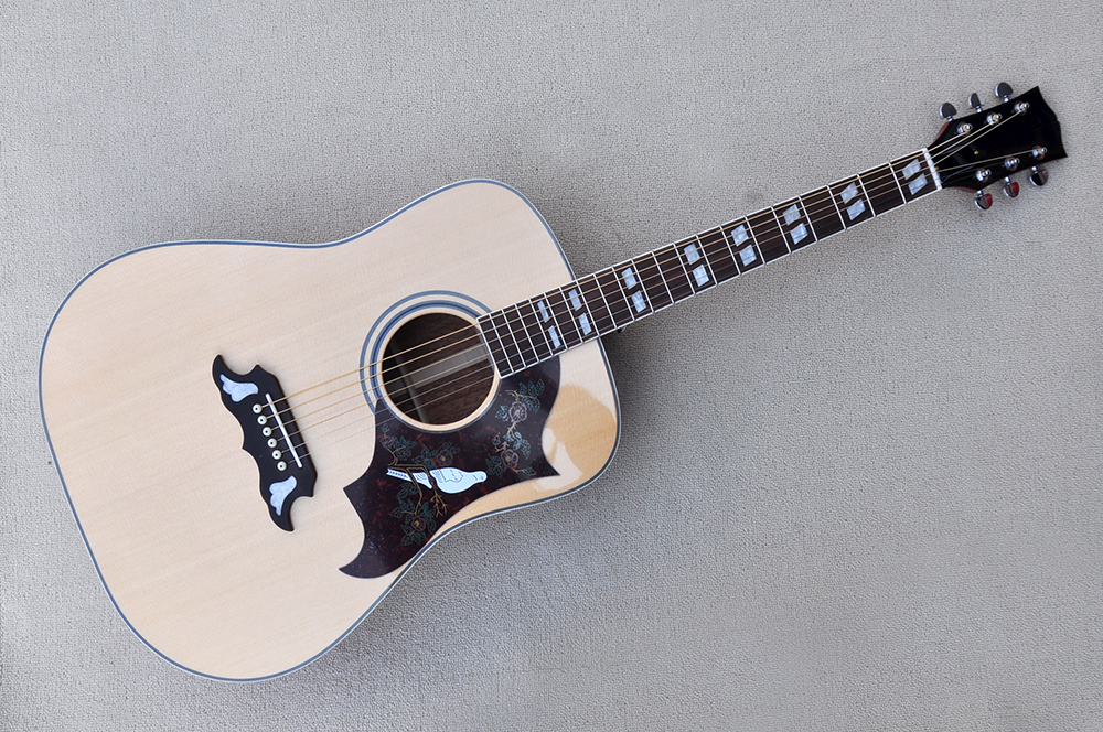 Factory Custom Natural Wood Color 41 inch Acoustic Guitar with 6 Strings Top Solid Mahogany Back and Side Rosewood Fretboard Can be Customized
Factory Custom Natural Wood Color 41 inch Acoustic Guitar with 6 Strings Top Solid Mahogany Back and Side Rosewood Fretboard Can be Customized
