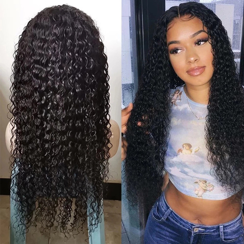 30 inch Black middle curls synthetic hair cheap wigs for black women