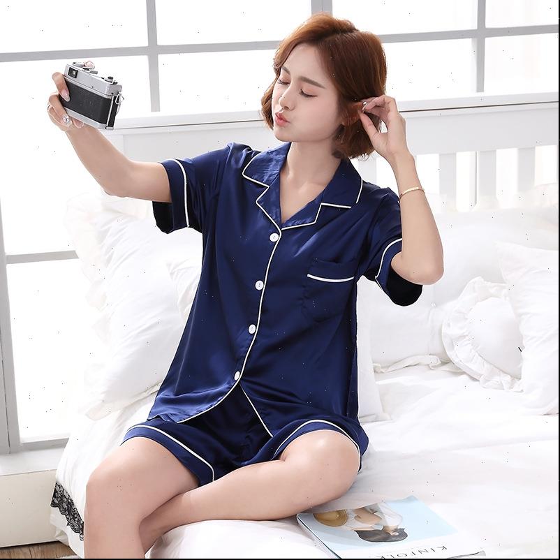 summer soft satin pajamas womens sleepwears silk short pajama sets shorts solid japanese sleepwear home suit pijamas, Black;red
summer soft satin pajamas womens sleepwears silk short pajama sets shorts solid japanese sleepwear home suit pijamas, Black;red