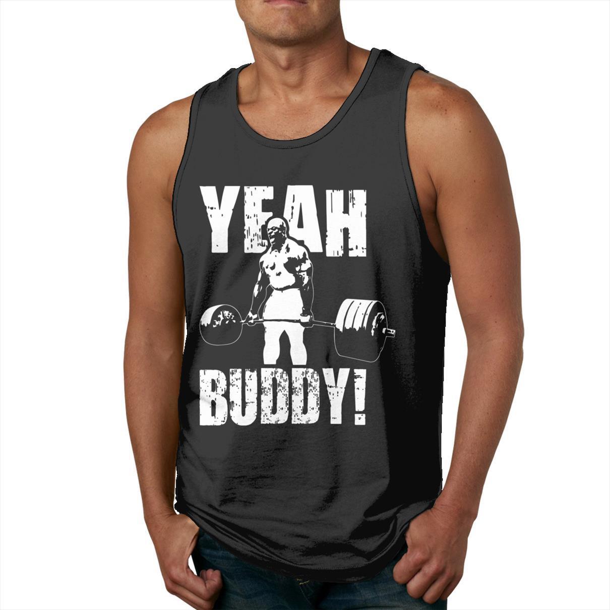 Yeah Buddy Ronnie Coleman Body Building Sleeveless Tank Top Round Collar Working Out Cotton Vest, White;black
Yeah Buddy Ronnie Coleman Body Building Sleeveless Tank Top Round Collar Working Out Cotton Vest, White;black