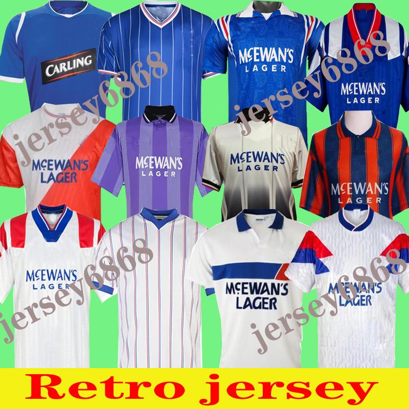 Glasgow Rangers Retro soccer jerseys 1984 87 90 92 93 94 95 96 97 99 2001 02 03 Home Blue Away vintage Classic football shirt Uniforms top, Black;yellow
Glasgow Rangers Retro soccer jerseys 1984 87 90 92 93 94 95 96 97 99 2001 02 03 Home Blue Away vintage Classic football shirt Uniforms top, Black;yellow