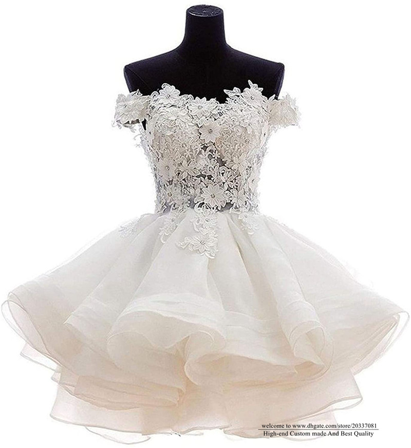 Sweet Sexy Bateau Crystal Mini Homecoming Dress 2021 Appliques Buttons Organza Plus Size Graduation Cocktail Prom Party Gown H05, Ivory 
Sweet Sexy Bateau Crystal Mini Homecoming Dress 2021 Appliques Buttons Organza Plus Size Graduation Cocktail Prom Party Gown H05, Ivory