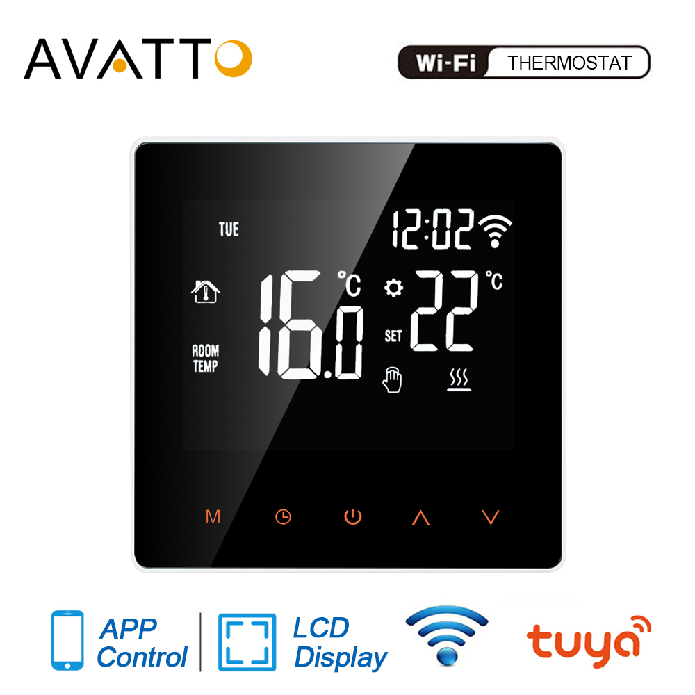 AVATTO Tuya WiFi Smart Thermostat Electric Floor Heating Water/Gas Boiler Temperature Remote Controller for Google Home Alexa
AVATTO Tuya WiFi Smart Thermostat Electric Floor Heating Water/Gas Boiler Temperature Remote Controller for Google Home Alexa