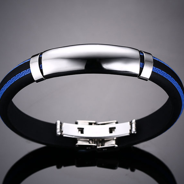 European and America Style Blue Orange Red Pattern Silicone Bracelet Women Men Cool Party Casual Jewelry
European and America Style Blue Orange Red Pattern Silicone Bracelet Women Men Cool Party Casual Jewelry