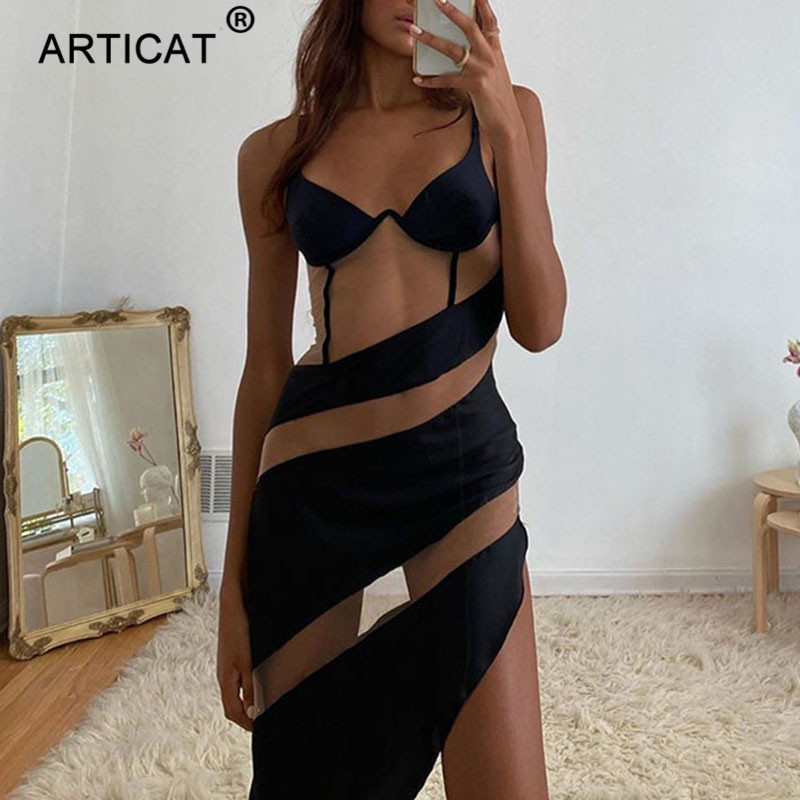 spaghetti strap patchwork see through dress for women sleeveless v neck dresses ladies autumn backless mesh vestidoshigh quality, Black;gray
spaghetti strap patchwork see through dress for women sleeveless v neck dresses ladies autumn backless mesh vestidoshigh quality, Black;gray