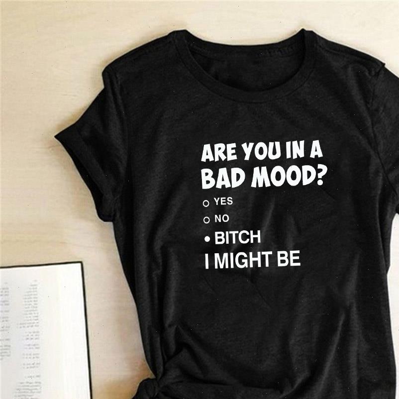 women t shirt letter printed are you in a bad mood round neck summer tshirt causal tee femme hipster, White
women t shirt letter printed are you in a bad mood round neck summer tshirt causal tee femme hipster, White