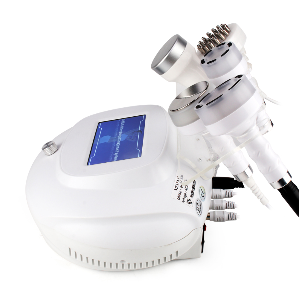 6 in 1 80K Cavitation 5D Slimming Machine 40K 25K Lipo Ultrasonic RF liposuction Vacuum Massage Beauty Equipment Full Body Salon Spa
