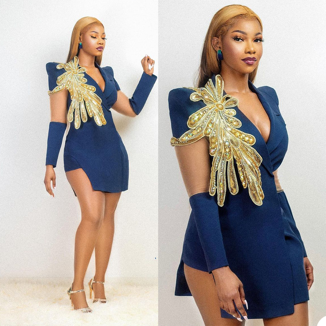 Luxury Gold Appliques Women Dress Suits Slim Celebrity Lady Party Prom Tuxedos Blazer Red Carpet Leisure Outfit Only Top